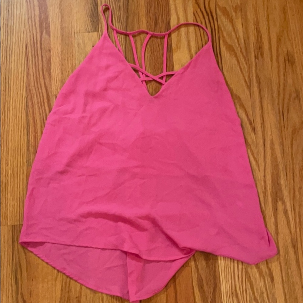 Loose pink strap Tank top FOREVER21 0X